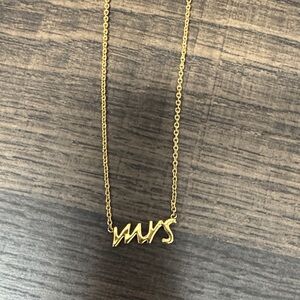 Kate Spade Gold 'MRS' Necklace